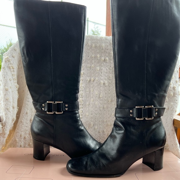 Bandolino black leather boots - Picture 1 of 4